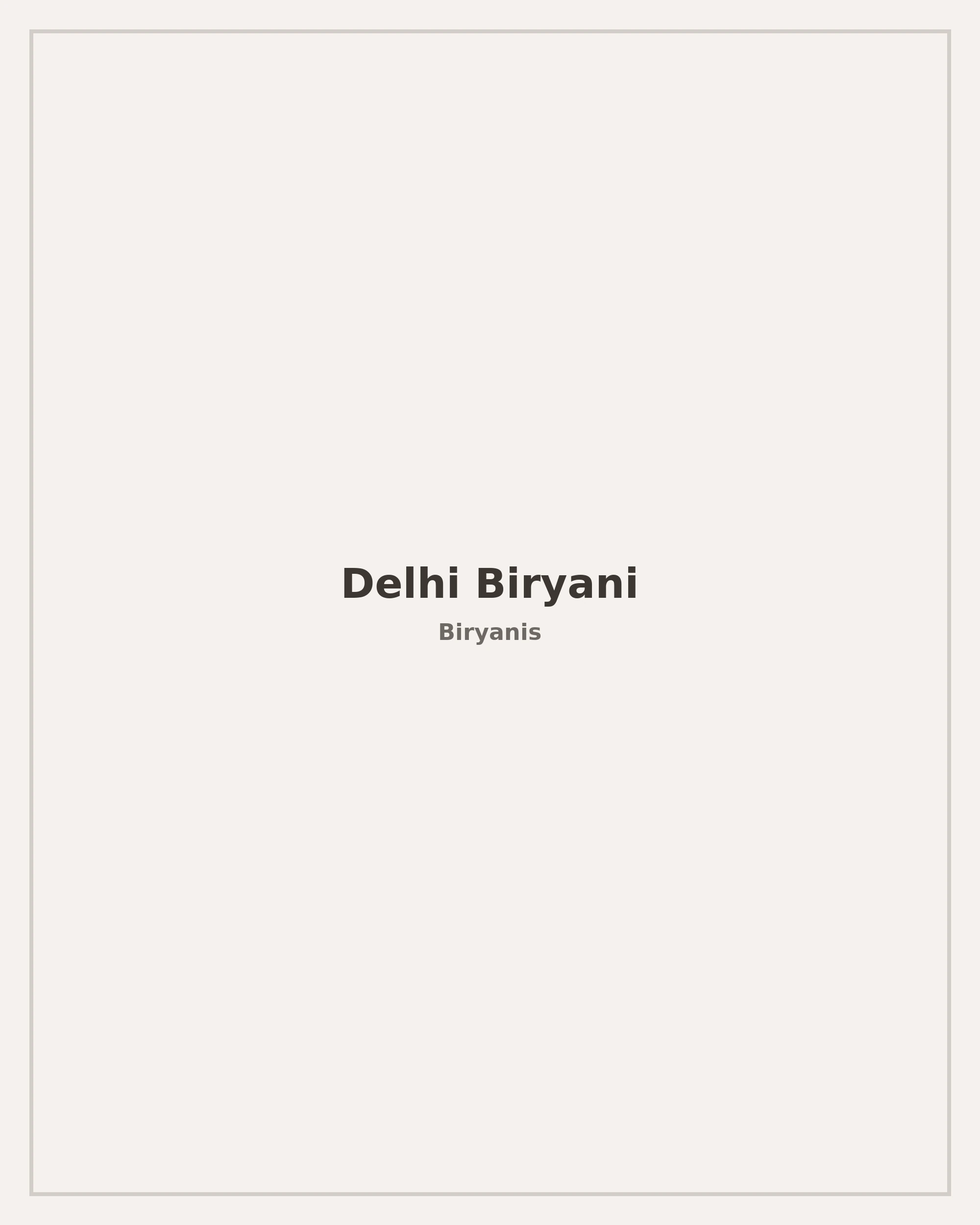 Delhi Biryani
